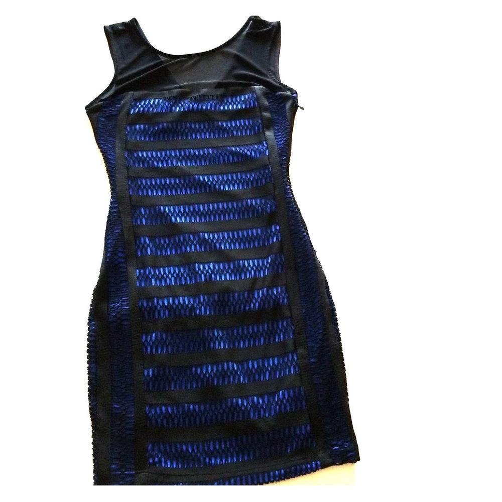 Navy and Black Bebe cocktail dress